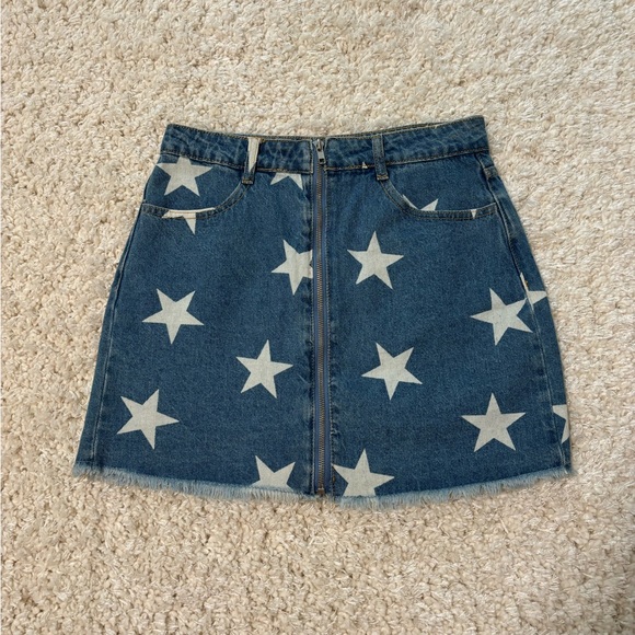 Altar'd State Dresses & Skirts - Jean zipper front mini skirt